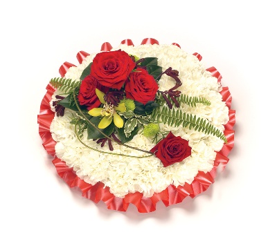 Luxury Based Posy Red & White